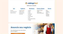 Desktop Screenshot of catalogofacil.com